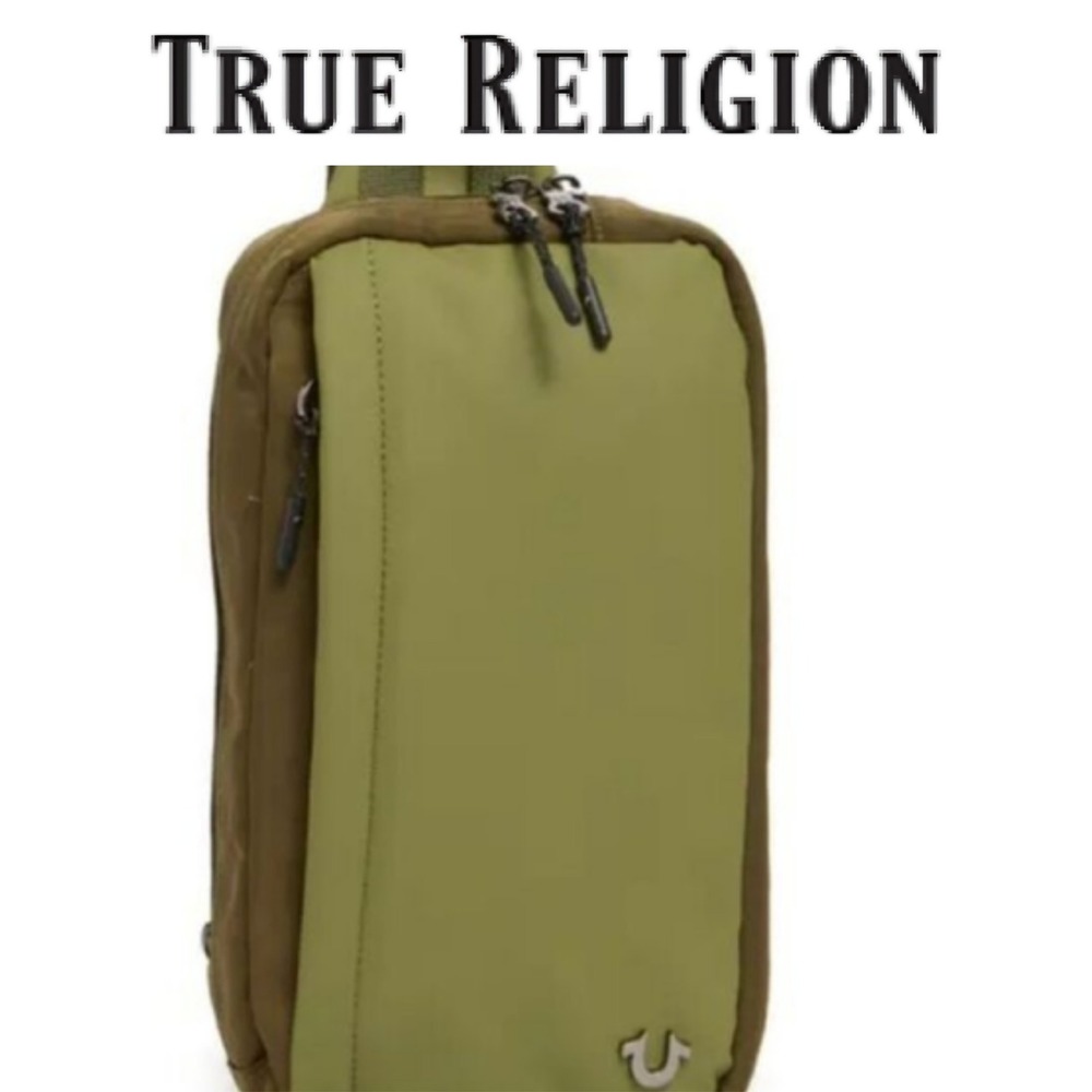 True Religion Porter Sling Bag- Olive